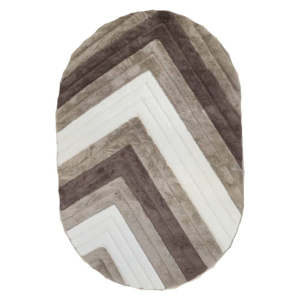 Ковер Oz Kaplan Messi 05488A Beige Овал 0.8x1.5