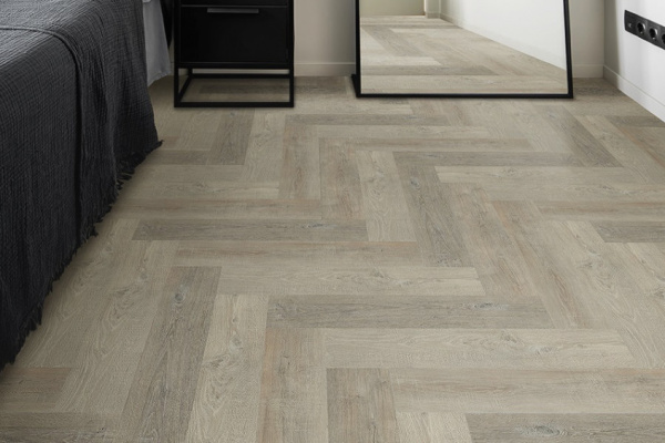 SPC ламинат FloorFactor Herringbone Graphite Oak HB 05