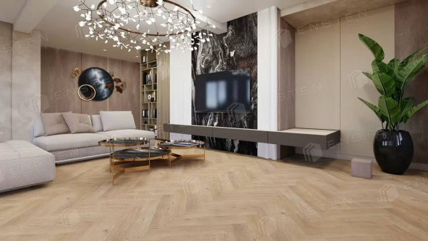 SPC Ламинат Ensten Valland Parquet 4/43 4V ECO 103-04 Олива 600x125