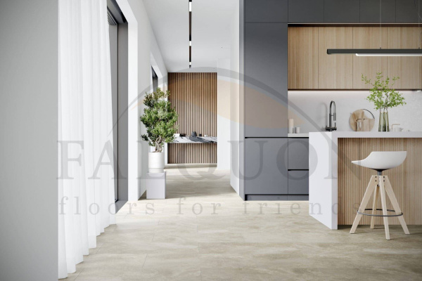 SPC Ламинат Falquon The Floor Stone 6/33 4V P3001 Nebbia 800x400