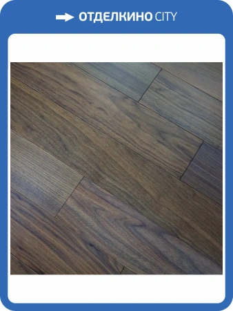 Двухслойная инженерная доска Parketoff Group Американский Орех Лак 400-1200x125x12