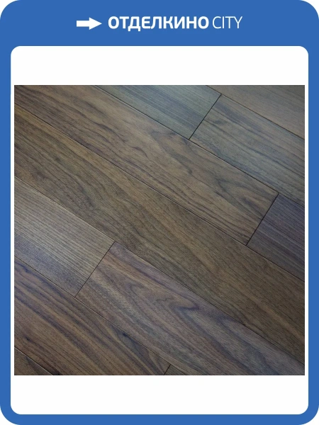 Двухслойная инженерная доска Parketoff Group Американский Орех Лак 400-1200x125x12