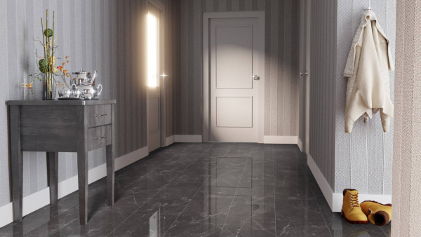 Ламинат Falquon Blue Line Stone Botticino Classico Dark глянец D2909