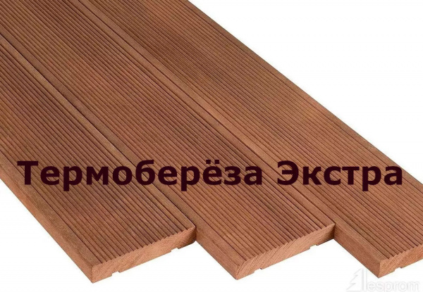 Thermo-derevo Террасная Доска Вельвет ТермоБереза Селект 30 мм