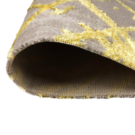 Ковролин Kaplanser Faiber 8449A D.Grey/Gold (рулон: 1.5x20=30м2)