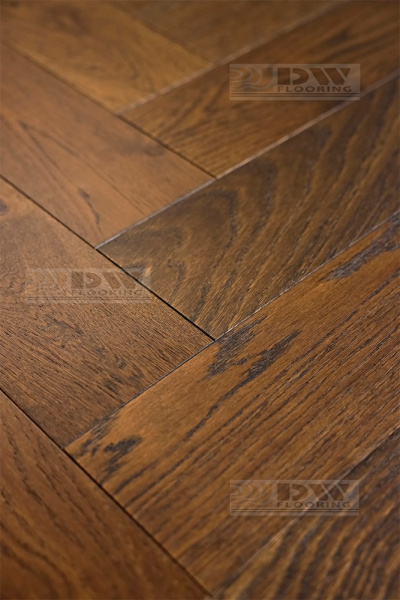 Инженерная доска Dw Flooring Ёлочка Дуб Коричневый DW-302U