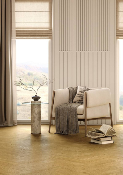 SPC Паркет Quartz Parquet Штучный паркет 5/43 4V 44-33429 Дуб Рейн 400x100