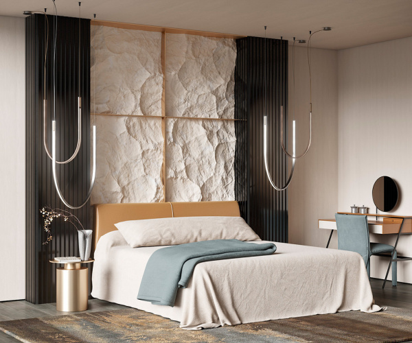 Комплект акустических панелей Cosca Decor Эмираты Черное зеркало, 3000x300x19мм