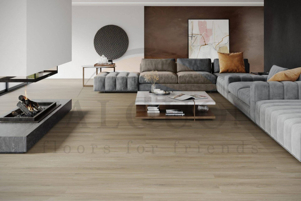 SPC Ламинат Falquon The Floor Wood 6/33 4V P6001 Tuscon Oak 1500x200