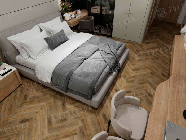 ПВХ плитка, кварц виниловый ламинат Tulesna Art Parquet LVT Divino 1005-801
