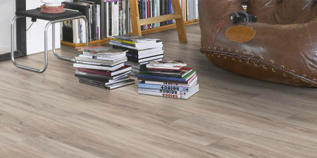 ПВХ плитка, кварц виниловый ламинат Parador Basic 30 Дуб пастельно-серый 1513441