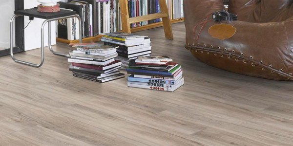 ПВХ плитка, кварц виниловый ламинат Parador Basic 30 Дуб пастельно-серый 1513441