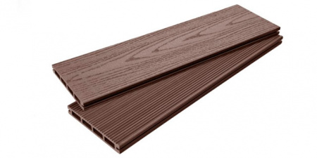 Террасная доска Ecodecking Техно 4000x145x20 Шоколад