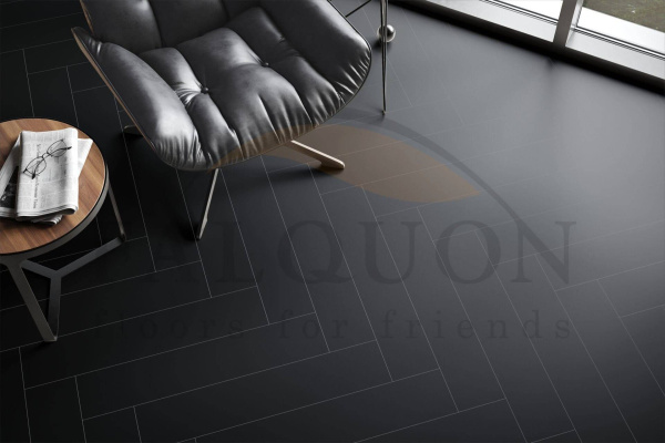 SPC Ламинат Falquon The Floor Herringbone 6/33 U190 Black 740x148