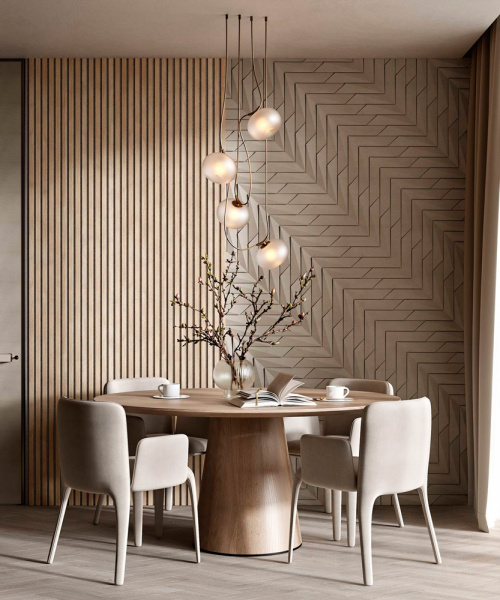 Акустическая панель Cosca Decor Сканди Ясень Тирамису, 2750x600x19мм
