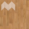 Паркетная доска Lab Arte Chevron Французская Елка Дуб Рустик лак 600-510x90x14/3
