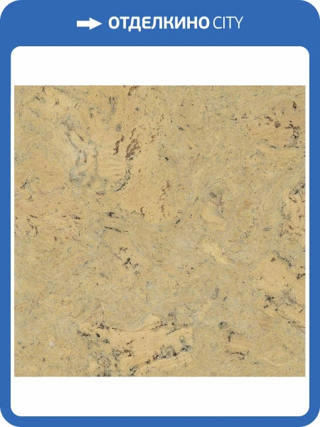 Пробковое покрытие IberCork Леон крем 4 VG Клеевое c Лаком 600x300x4