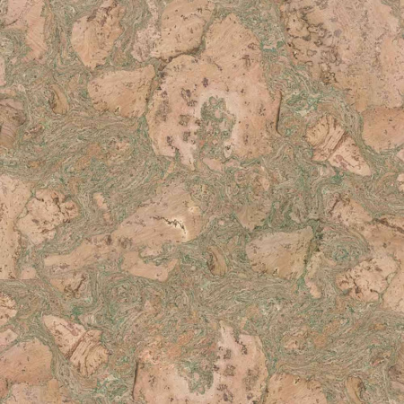 Пробковое покрытие EasyCork Леон верде Замковое 910x300x10