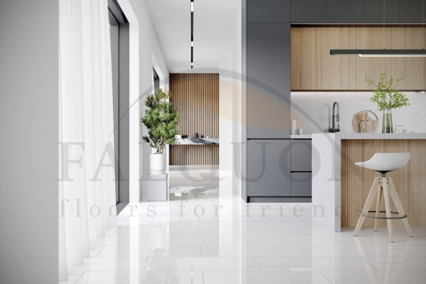 SPC Ламинат Falquon The Floor Wood 6/33 4V D2935 Белое Дерево 1500x200