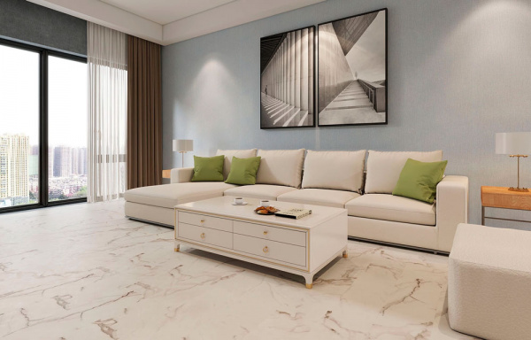 SPC ламинат Stone Floor MSPC 8 мм Бело-серый мрамор 2820-4 MР