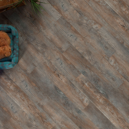 ПВХ плитка, кварц виниловый ламинат Fine Floor 1400 Wood Дуб Этна FF-1418