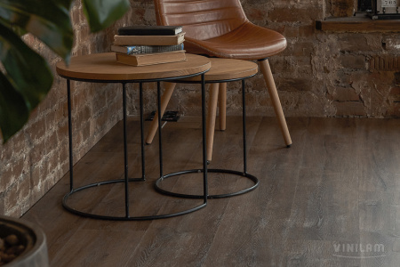 ПВХ плитка, кварц виниловый ламинат Vinilam Ceramo Vinilam XXL Glue Дуб Берн 8885-EIR