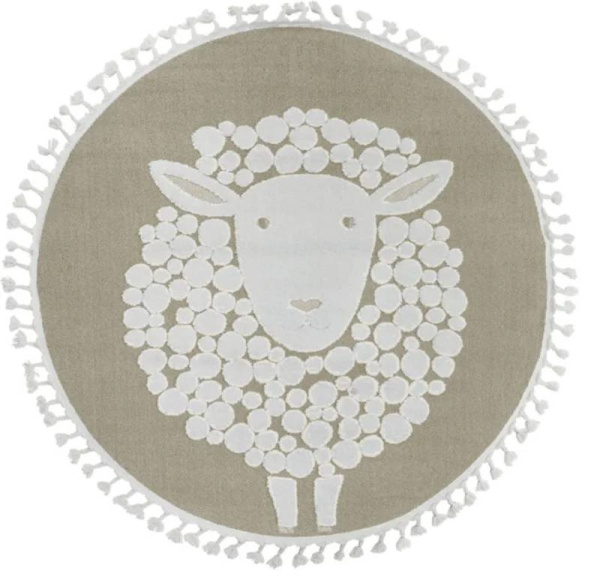 Ковер Oz Kaplan Vicenza A1094B Cream/Beige 0.8x0.8 м