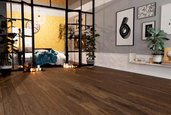 SPC ламинат Planker Rockwood Дуб Агат 1002