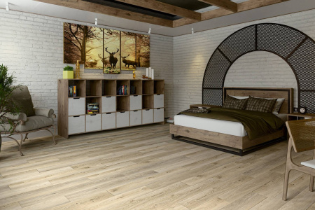 LVT Ламинат Damy Floor Family 2.5/43 4V 9531-2A Дуб Кавказский 1227x187