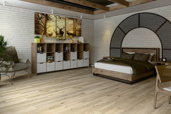 LVT Ламинат Damy Floor Family 2.5/43 4V 9531-2A Дуб Кавказский 1227x187