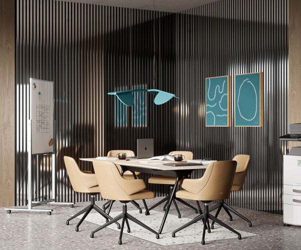 Комплект акустических панелей Cosca Decor Эмираты Хром, 600x300x19мм