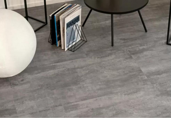 Ламинат SPC Ceramo Vinilam Stone 6 мм Цемент Серый 71616