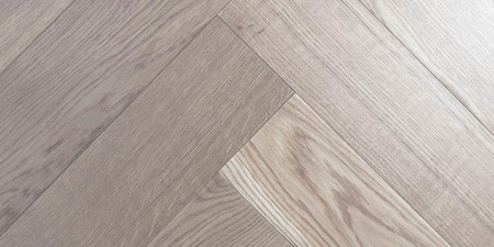 Массивная доска Damy Floor Luxury Английская елочка Ванильный Евростандарт 500 мм