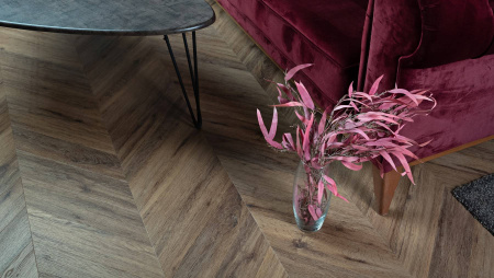 ISOCORE Ламинат Vinilam Parquet Chevron 8.5/34 4V I107516 Шеврон Лувр 1293x305