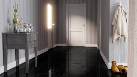 Ламинат Falquon Quadro Marmorata Nera глянец Q1006