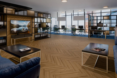 SPC Ламинат Damy Floor London 4.2/43 4V 5246-10 Лидс 615x123