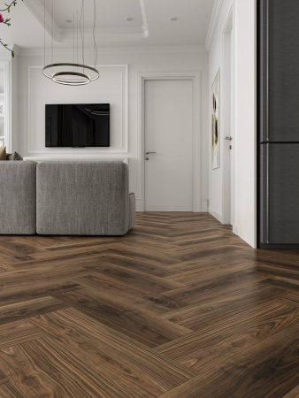 SPC Ламинат Cronafloor Herringbone 4.5/42 4V H018 Дуб Ле-Ман 640x128