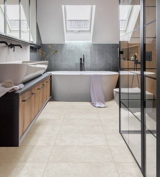 LVT Ламинат Aberhof Petra XXL GD 2/31 4V 1254 Concrete 900x600