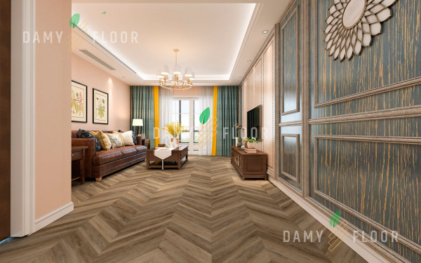 SPC ламинат Damy Floor Chevron Амбуаз DF06-Ch