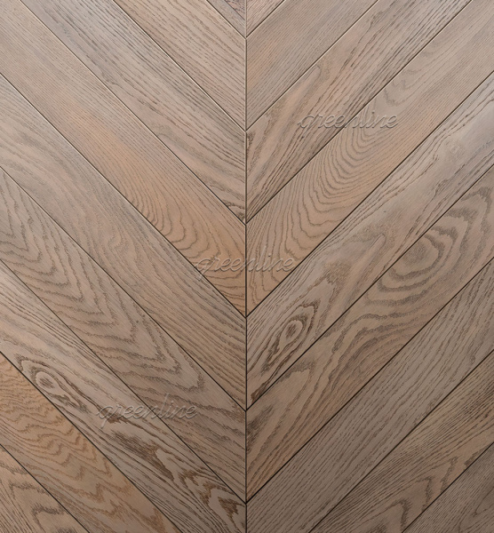 Инженерная доска Greenline Французская ёлка Design 3101 Дуб Terra 620x95x15 (угол 45°)