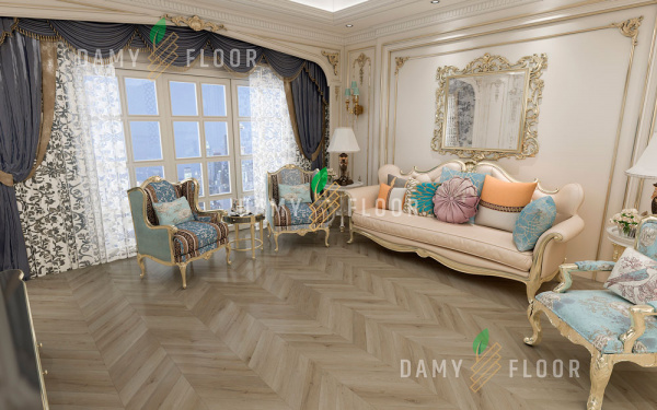 SPC ламинат Damy Floor Chevron Версаль DF01-Ch