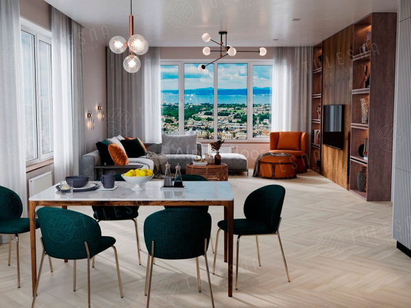 ПВХ плитка, кварц виниловый ламинат Tulesna Art Parquet LVT Radiante 1005-401