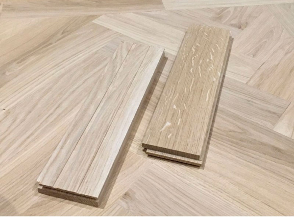 Массивная доска Damy Floor Штучный паркет без покрытия Селект 280х70х15