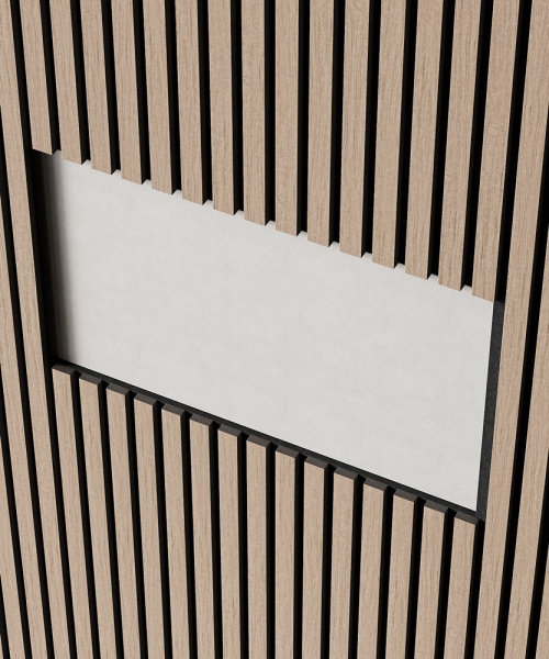 Акустическая панель Cosca Decor Монако Дуб Латте бежевый, 2750х600х21мм