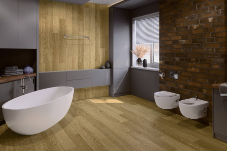 LVT Ламинат Damy Floor Family 2.5/43 4V 190902EL-07F Дуб Золотой 1227x187