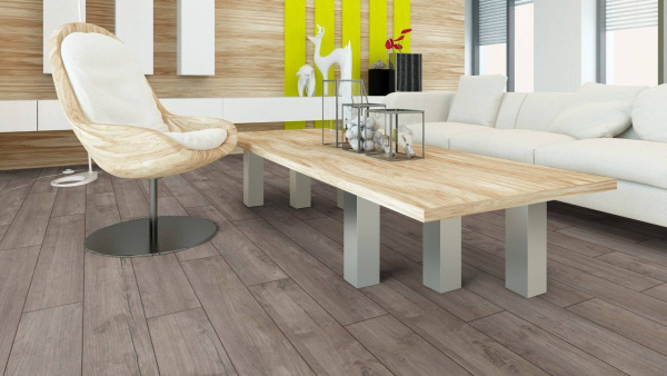 Ламинат Kronotex Exquisit 8/32 4V D3242 Тик Ностальгия Серебряный 1380x193