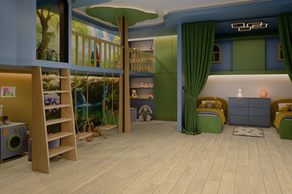 LVT Ламинат Damy Floor Family 2.5/43 4V 0030-2 Дуб Латте 1227x187