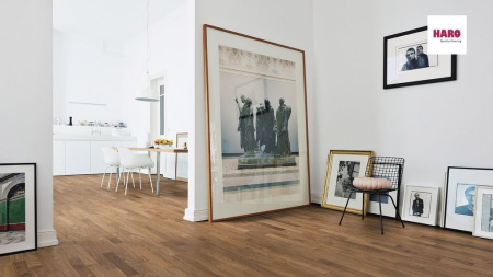 Инженерная доска Haro Strip Allegro Series Американский Орех Эксквизит 537910
