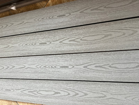 Террасная доска Ecodecking Техно 4000x145x20 Серый