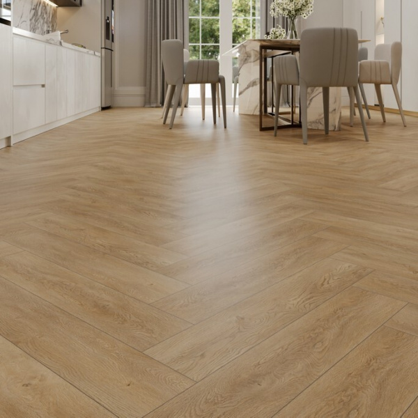 SPC ламинат Evofloor Parquet Click Дуб Песочный HP 0090